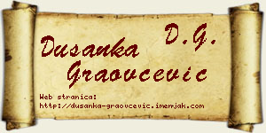 Dušanka Graovčević vizit kartica
